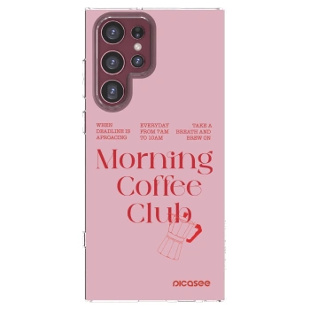 Picasee husă transparentă din silicon pentru Samsung Galaxy S22 Ultra 5G - Morning