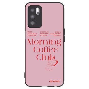 Picasee husă neagră din silicon pentru OPPO A16s - Morning