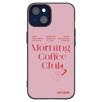 Picasee husă neagră din silicon pentru Apple iPhone 14 - Morning