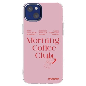 Picasee husă transparentă din silicon pentru Apple iPhone 14 Plus - Morning