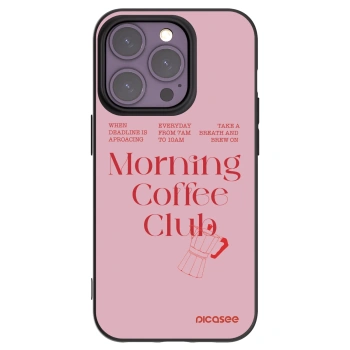Picasee husă neagră din silicon pentru Apple iPhone 14 Pro - Morning