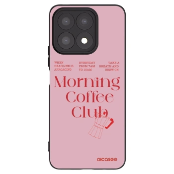 Picasee husă neagră din silicon pentru Honor X8a - Morning