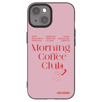 Picasee husă neagră din silicon pentru Apple iPhone 15 - Morning