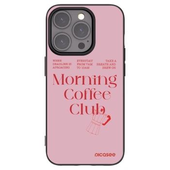 Picasee husă neagră din silicon pentru Apple iPhone 15 Pro - Morning