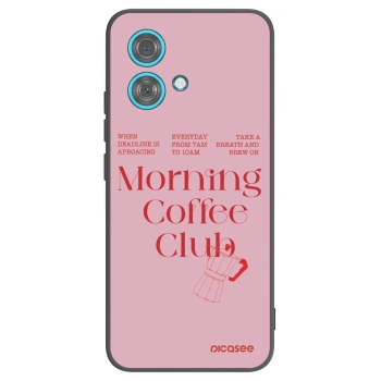 Picasee husă neagră din silicon pentru Motorola Edge 40 Neo - Morning
