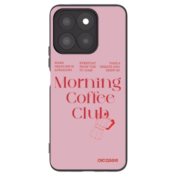 Picasee husă neagră din silicon pentru Honor X8b - Morning