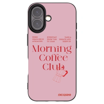 Picasee husă neagră din silicon pentru Apple iPhone 16 - Morning