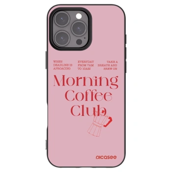 Picasee husă neagră din silicon pentru Apple iPhone 16 Pro Max - Morning