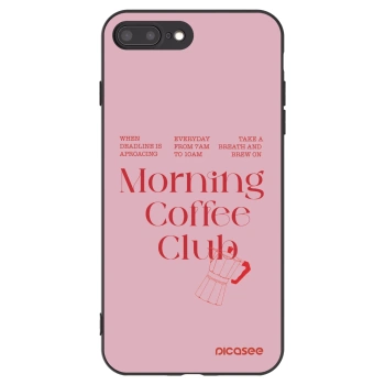 Picasee husă neagră din silicon pentru Apple iPhone 8 Plus - Morning