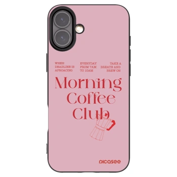 Picasee husă neagră din silicon pentru Apple iPhone 16 Plus - Morning