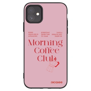 Picasee husă neagră din silicon pentru Apple iPhone 11 - Morning