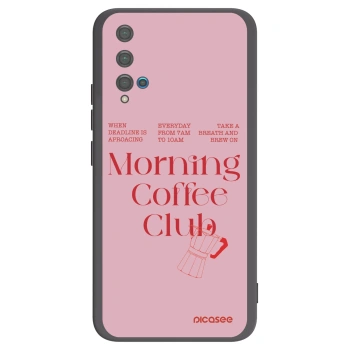 Picasee husă neagră din silicon pentru Huawei Nova 5T - Morning