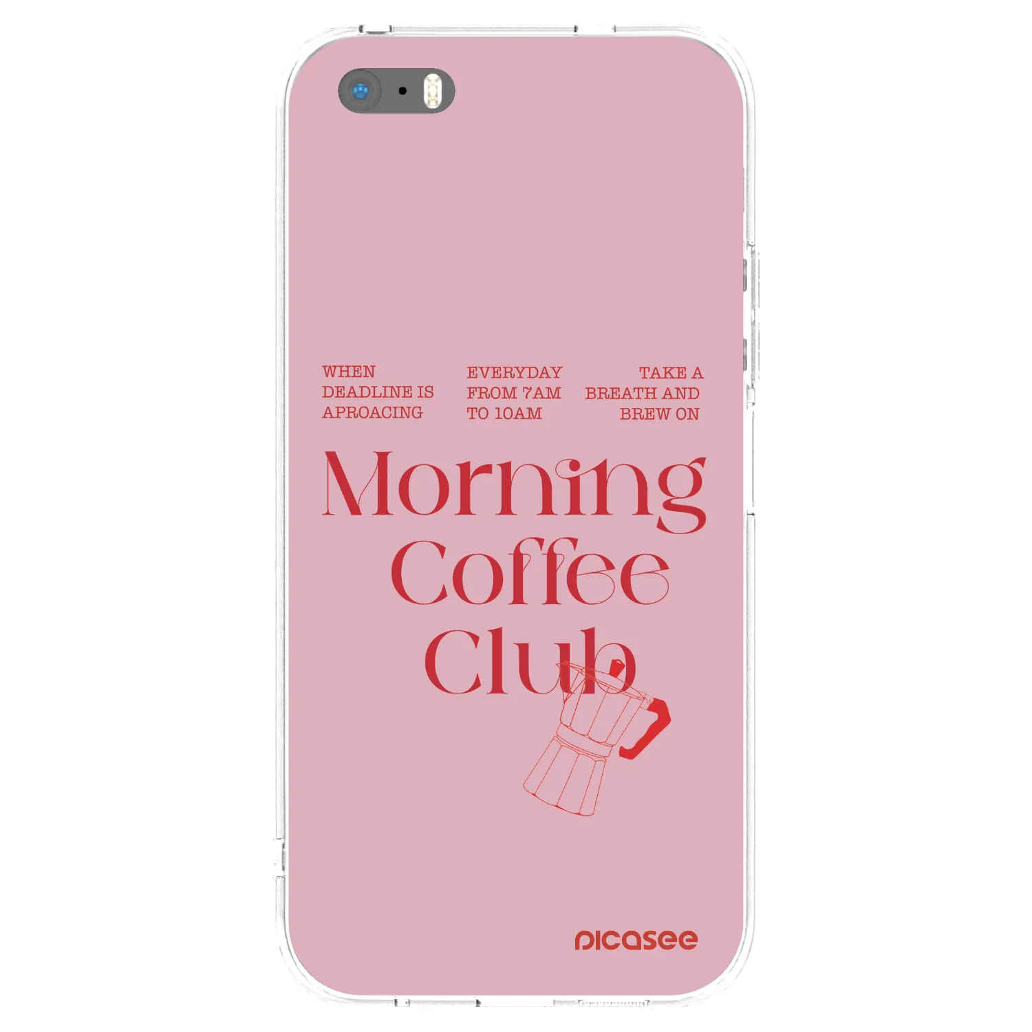 Picasee husă transparentă din silicon pentru Apple iPhone 5/5S/SE - Morning
