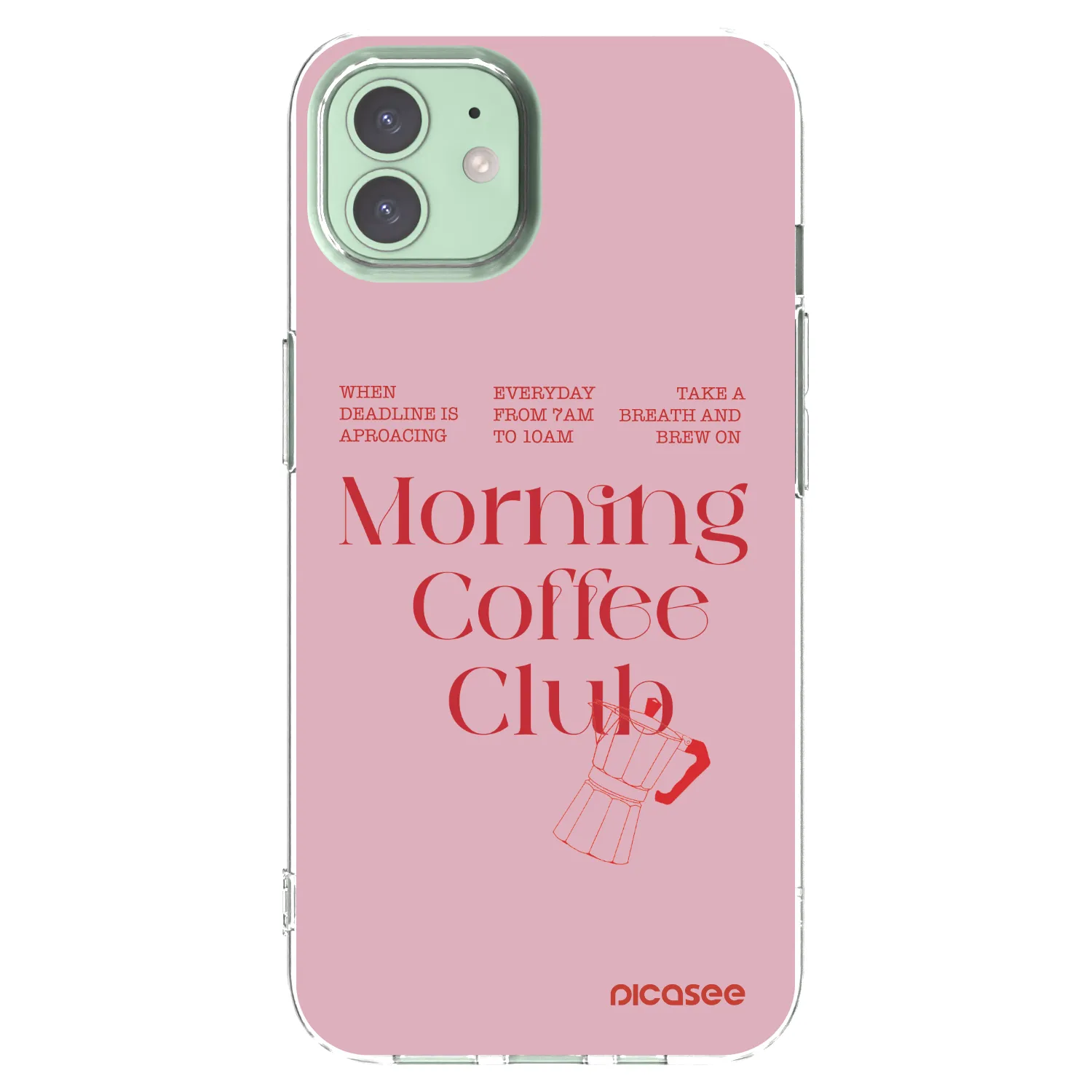 Picasee husă transparentă din silicon pentru Apple iPhone 12 Pro - Morning