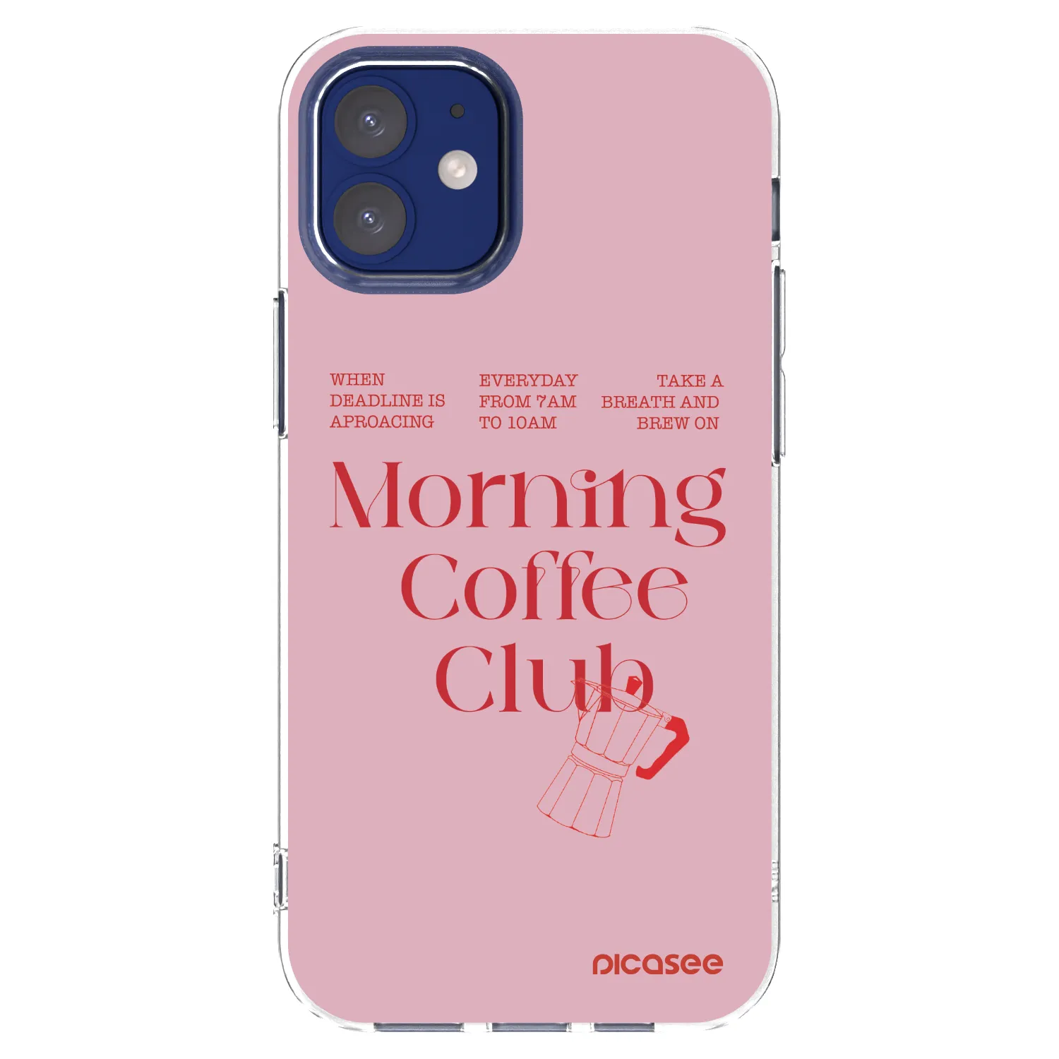 Picasee husă transparentă din silicon pentru Apple iPhone 12 mini - Morning