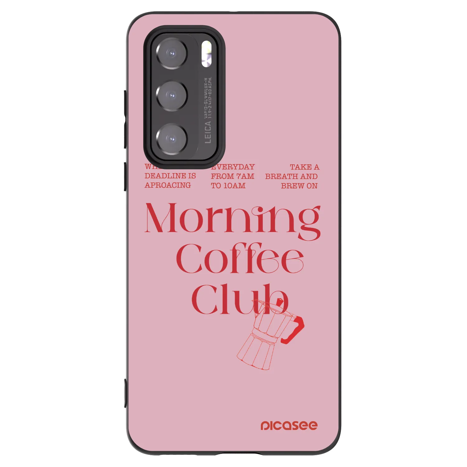 Picasee husă neagră din silicon pentru Huawei P40 - Morning