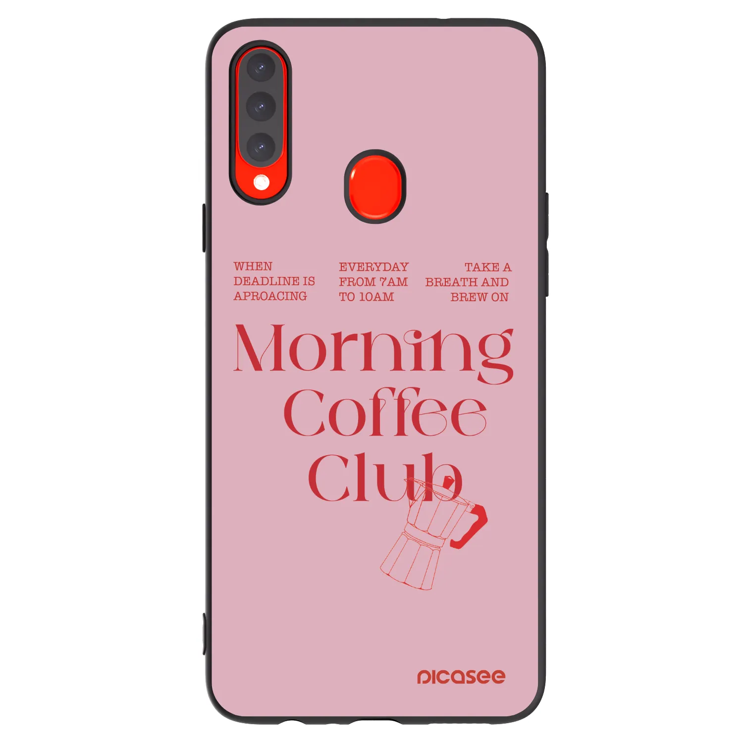Picasee husă neagră din silicon pentru Samsung Galaxy A20s - Morning