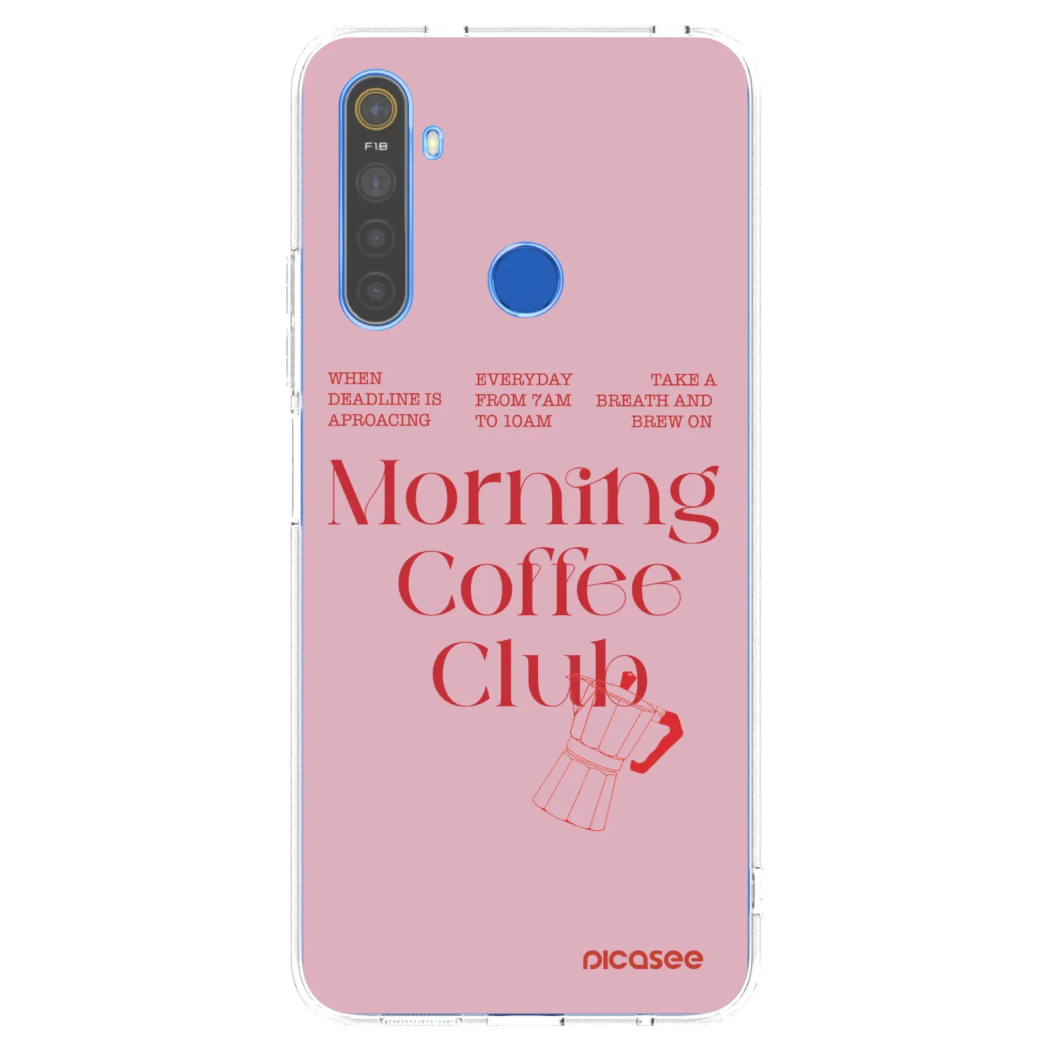 Picasee husă transparentă din silicon pentru Realme 5 - Morning