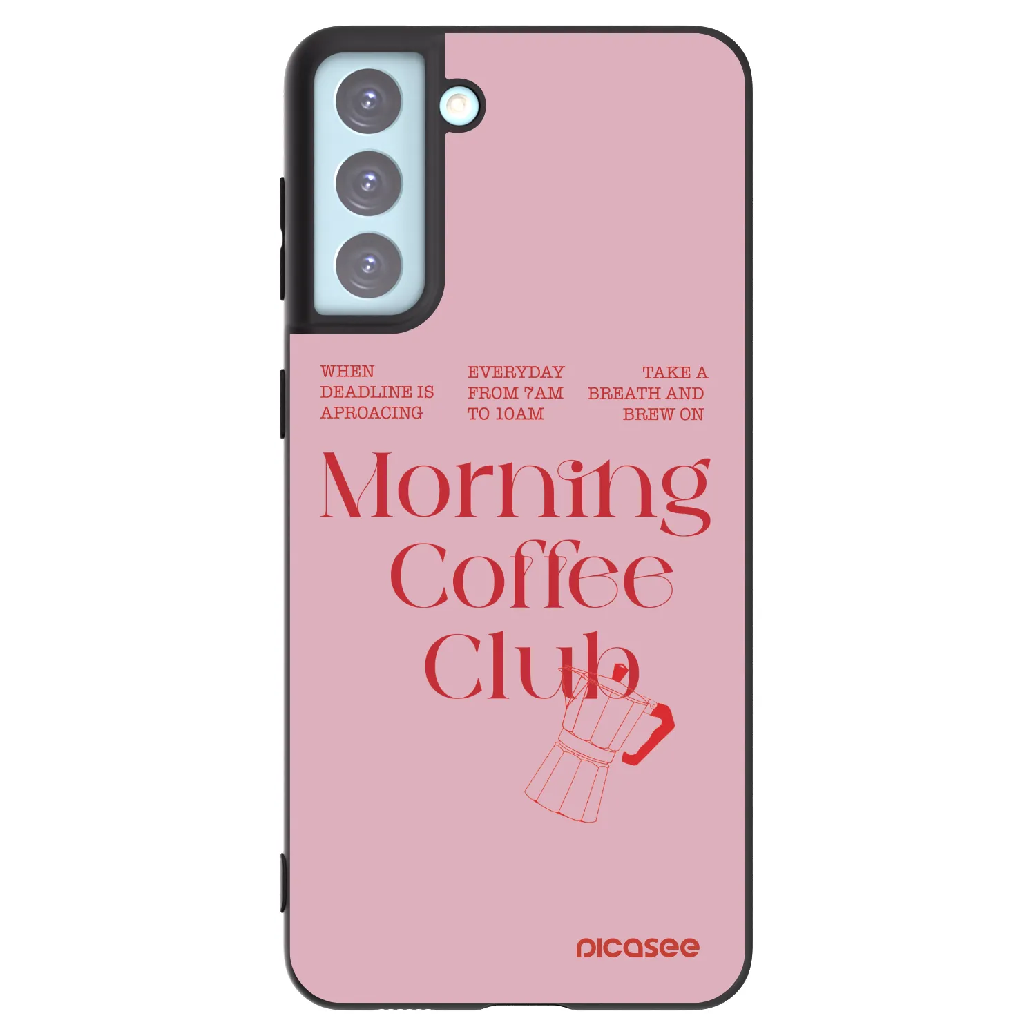 Picasee husă neagră din silicon pentru Samsung Galaxy S21+ 5G G996F - Morning