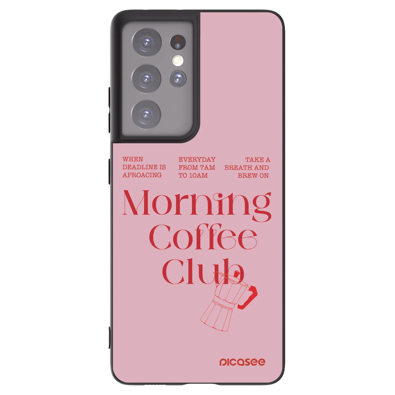 Picasee husă neagră din silicon pentru Samsung Galaxy S21 Ultra 5G G998B - Morning