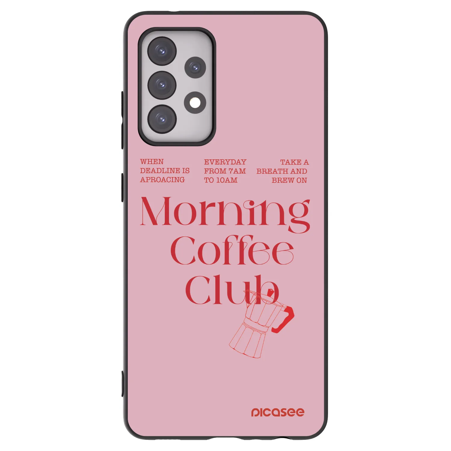Picasee husă neagră din silicon pentru Samsung Galaxy A52 5G A525F - Morning