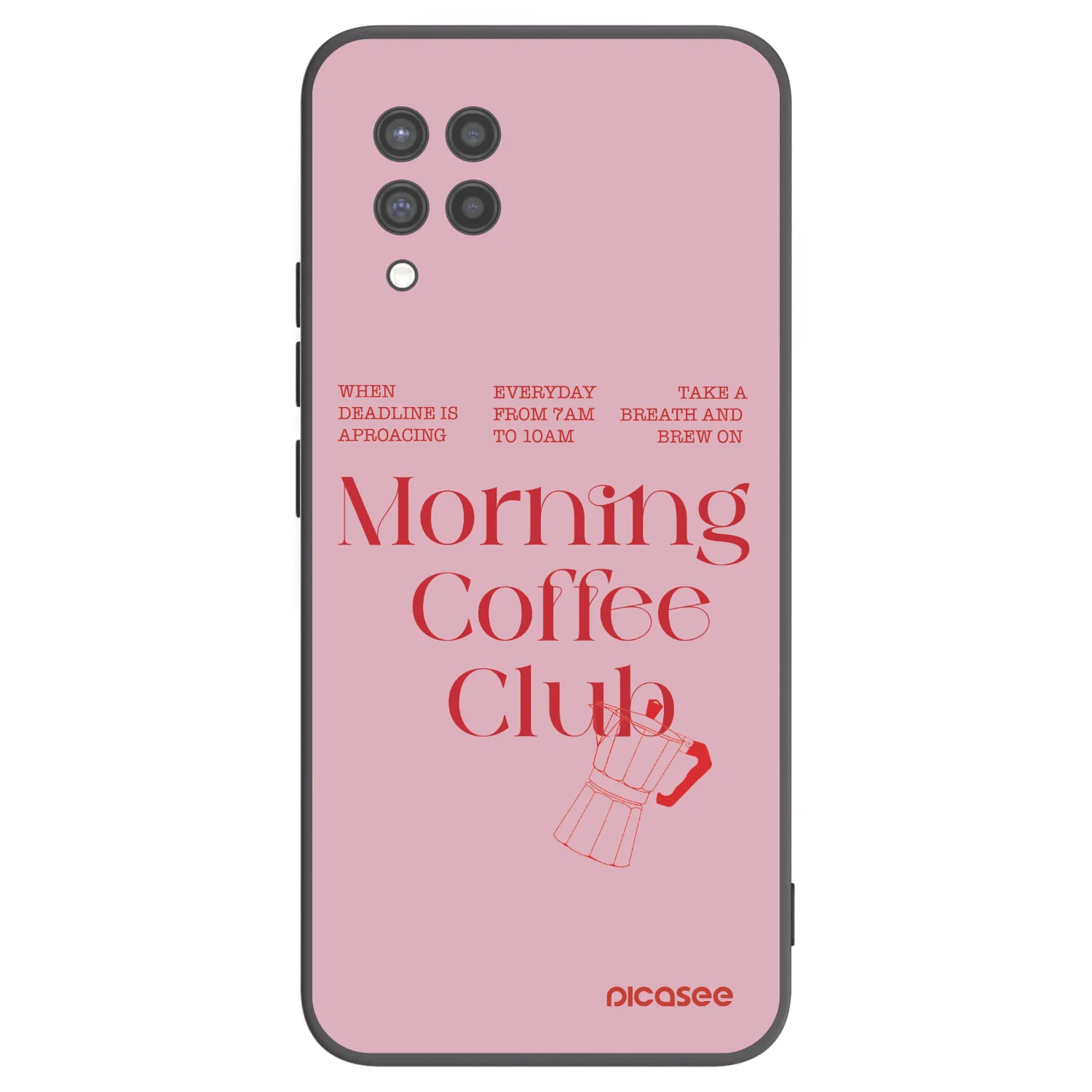 Picasee husă neagră din silicon pentru Samsung Galaxy A42 A426B - Morning