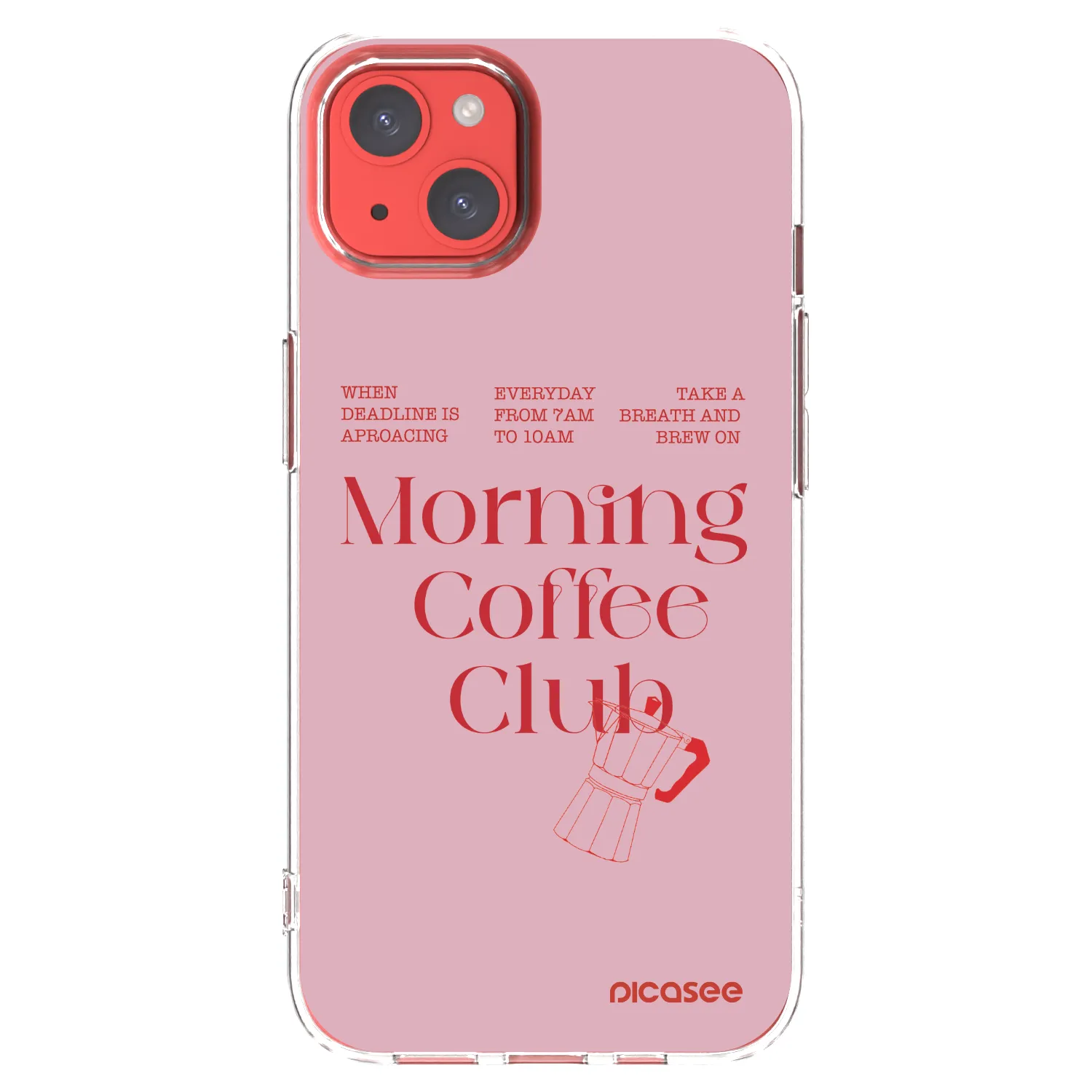 Picasee husă transparentă din silicon pentru Apple iPhone 13 - Morning