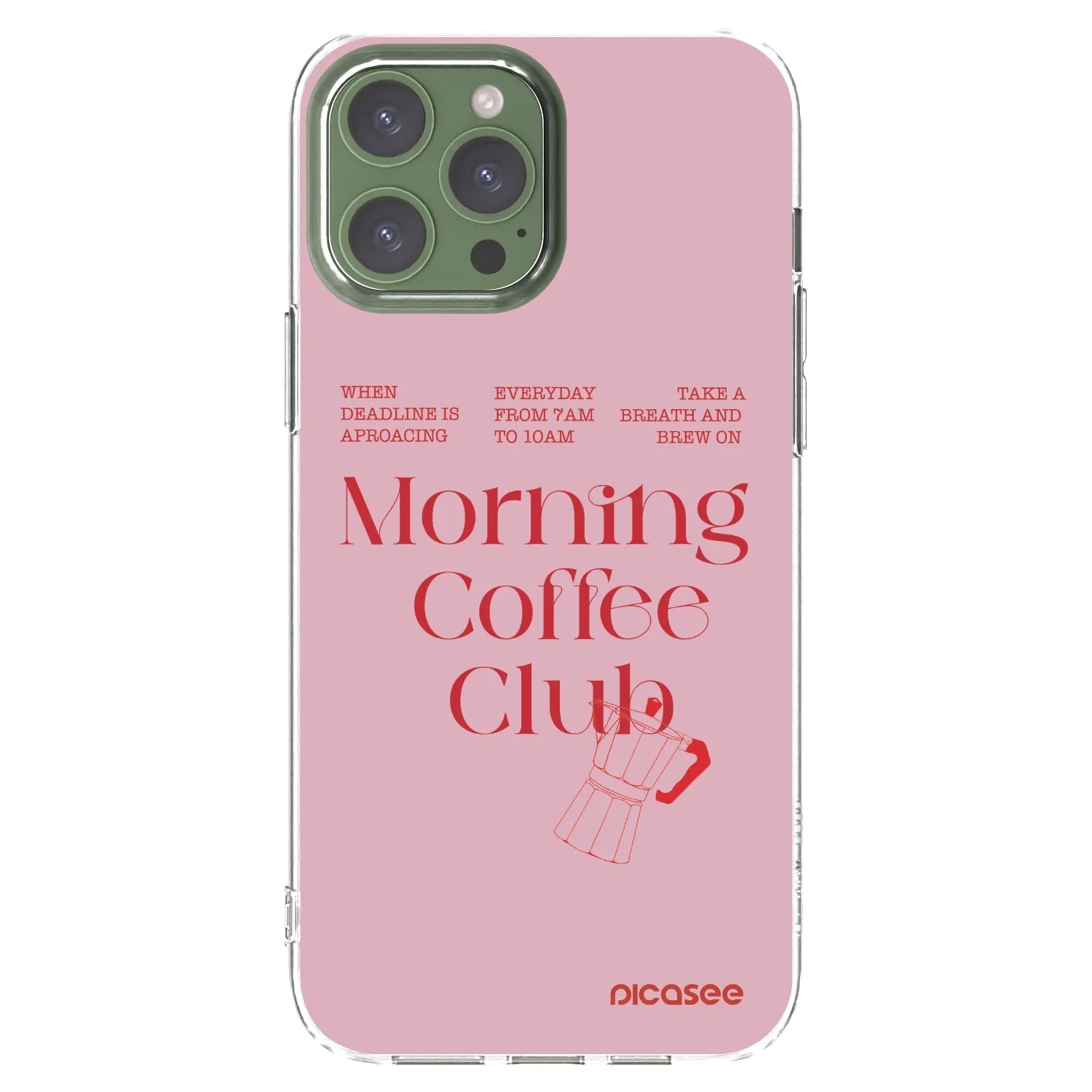 Picasee husă transparentă din silicon pentru Apple iPhone 13 Pro Max - Morning