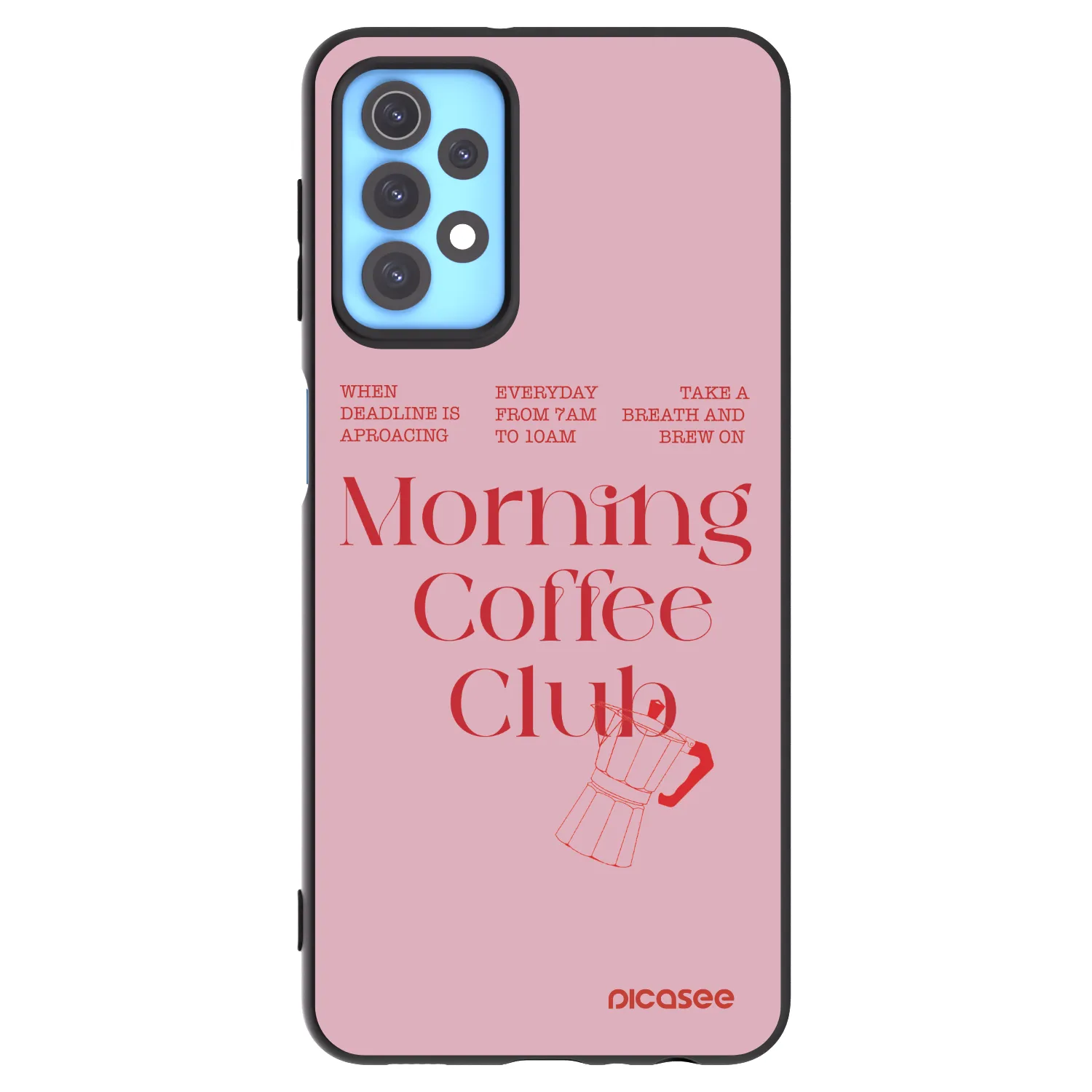 Picasee husă neagră din silicon pentru Samsung Galaxy A32 4G SM-A325F - Morning
