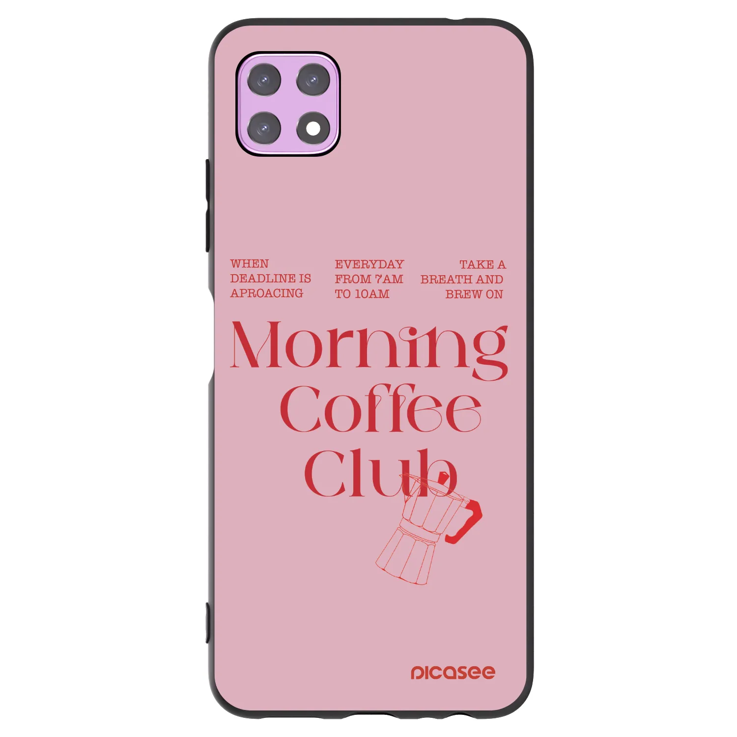 Picasee husă neagră din silicon pentru Samsung Galaxy A22 A226B 5G - Morning