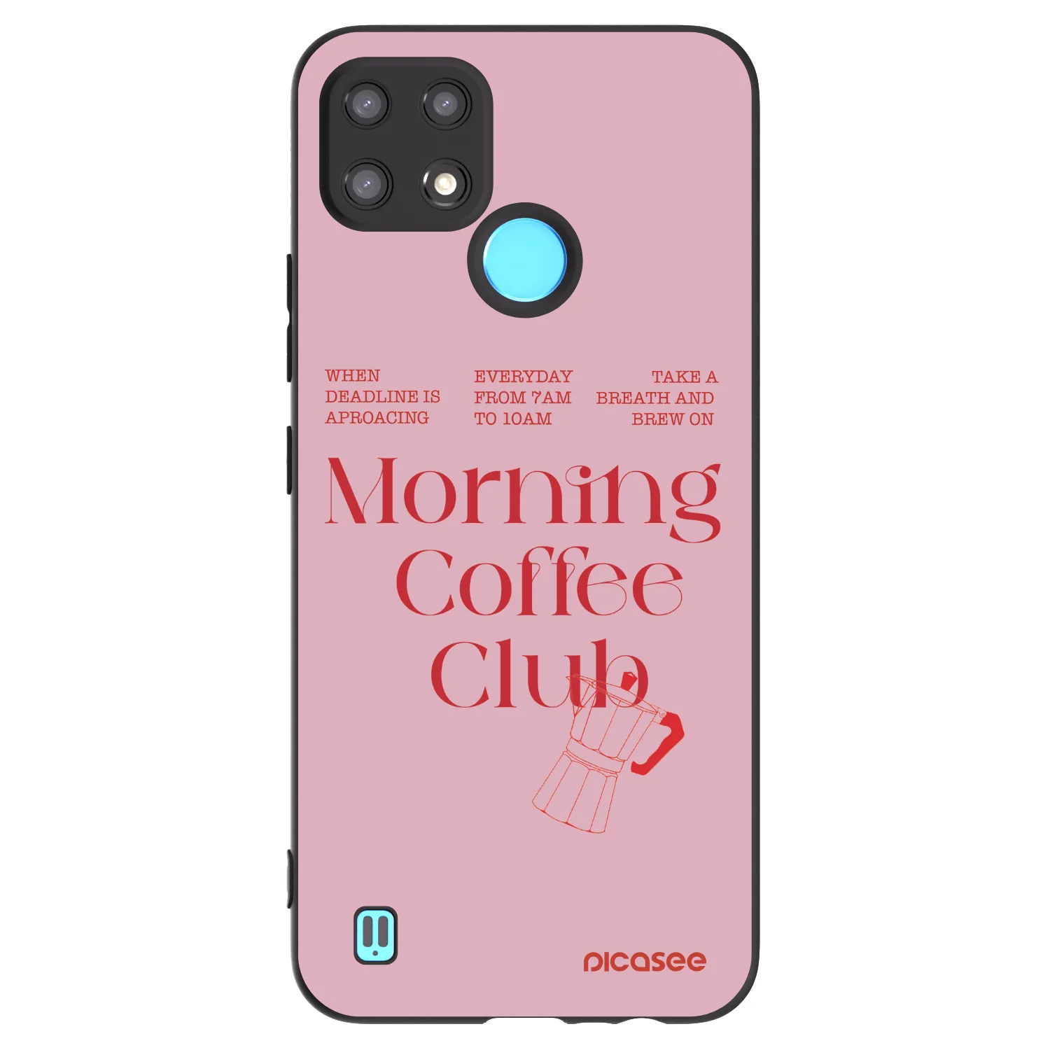 Picasee husă neagră din silicon pentru Realme C21 - Morning