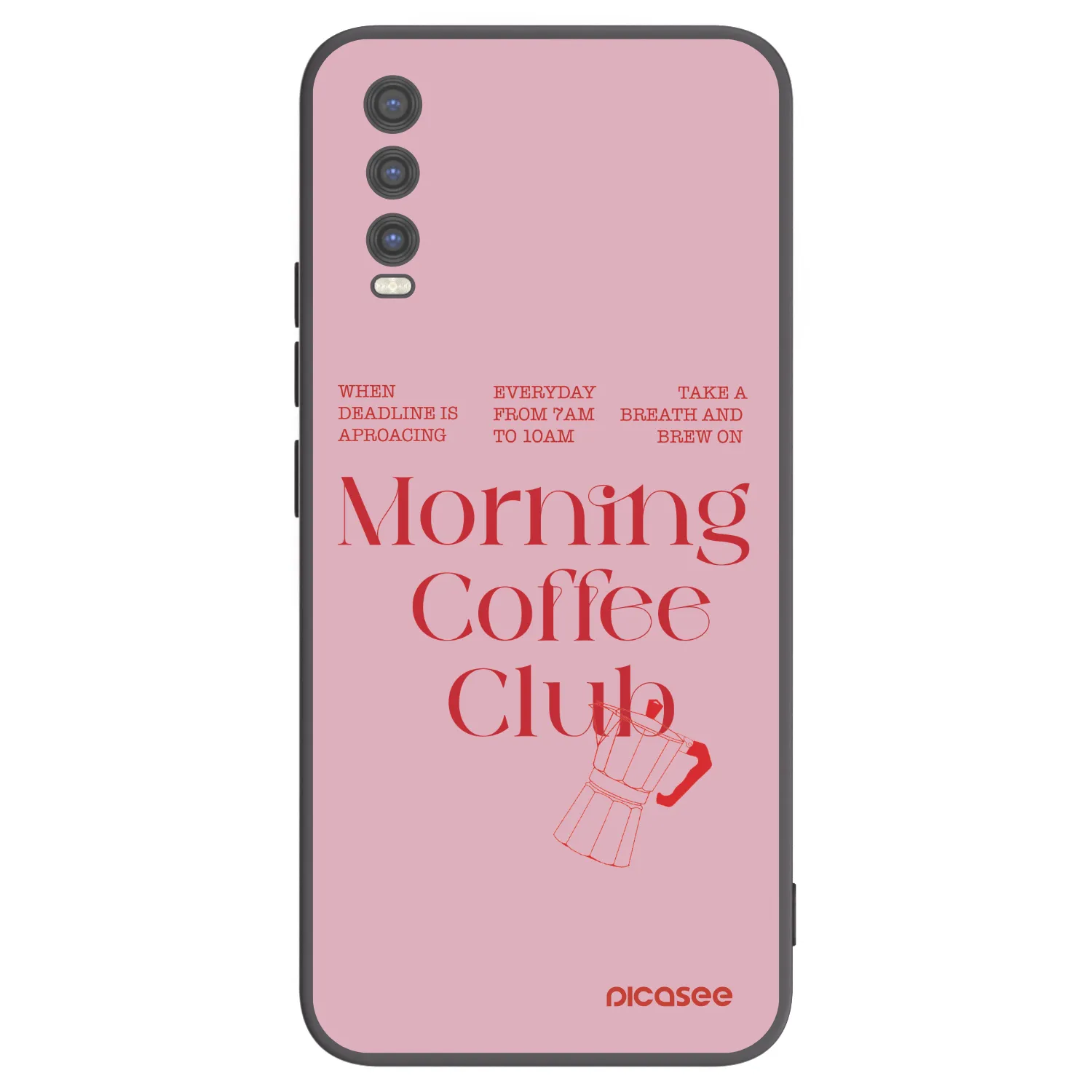 Picasee husă neagră din silicon pentru Vivo Y20s - Morning