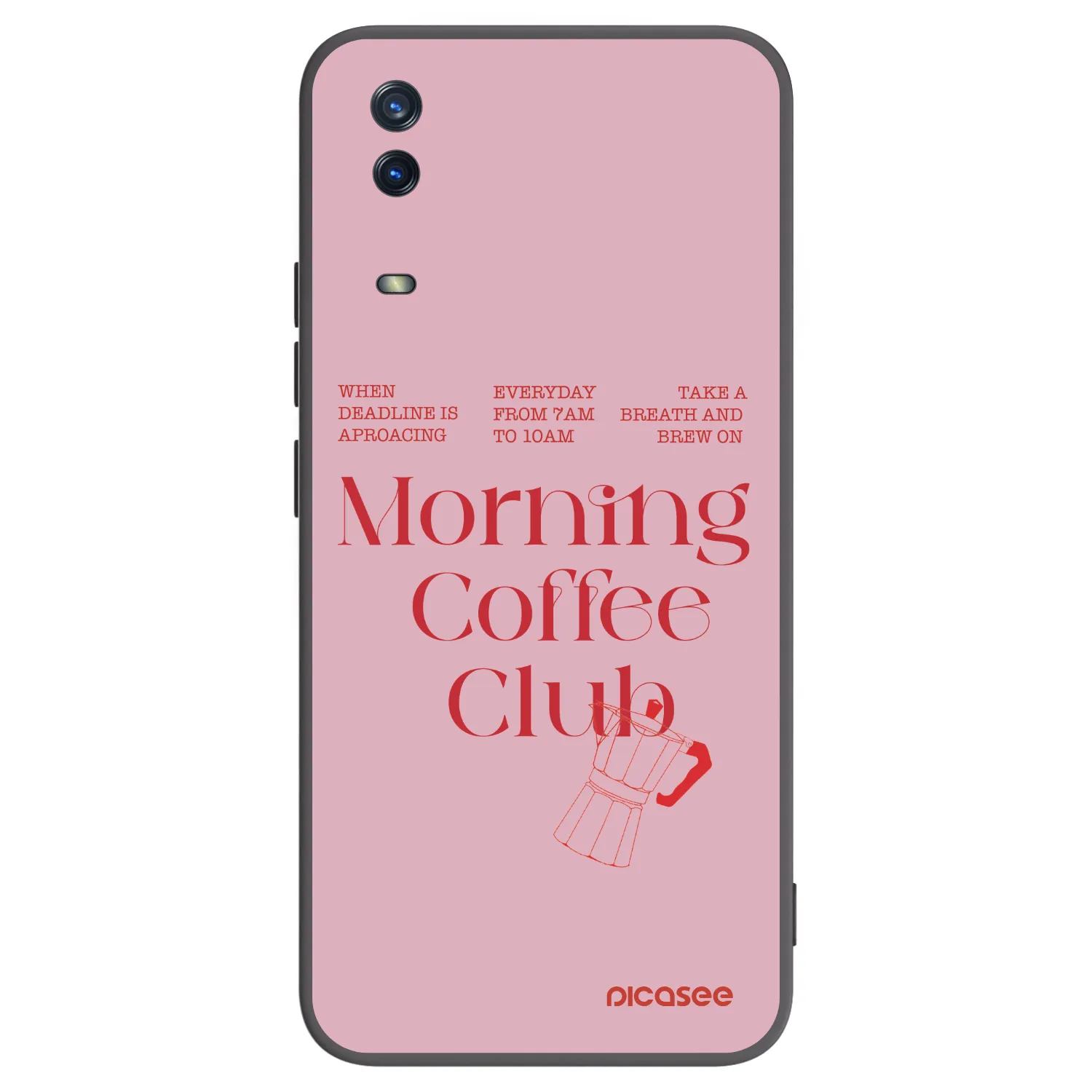 Picasee husă neagră din silicon pentru Vivo Y11s - Morning