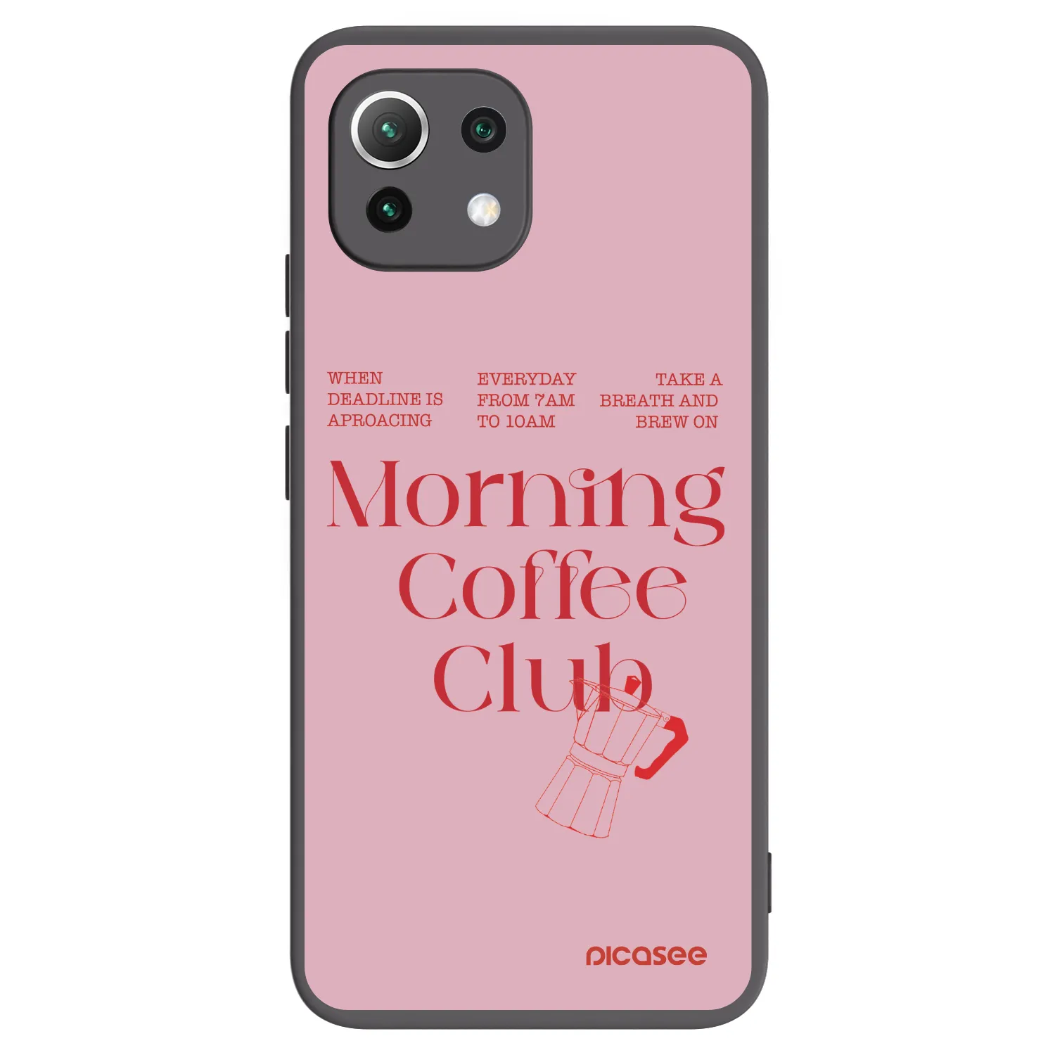 Picasee husă neagră din silicon pentru Xiaomi 11 Lite 5G NE - Morning