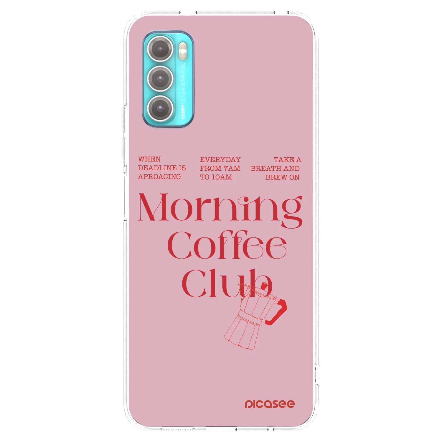 Picasee husă transparentă din silicon pentru Motorola Moto G60 - Morning