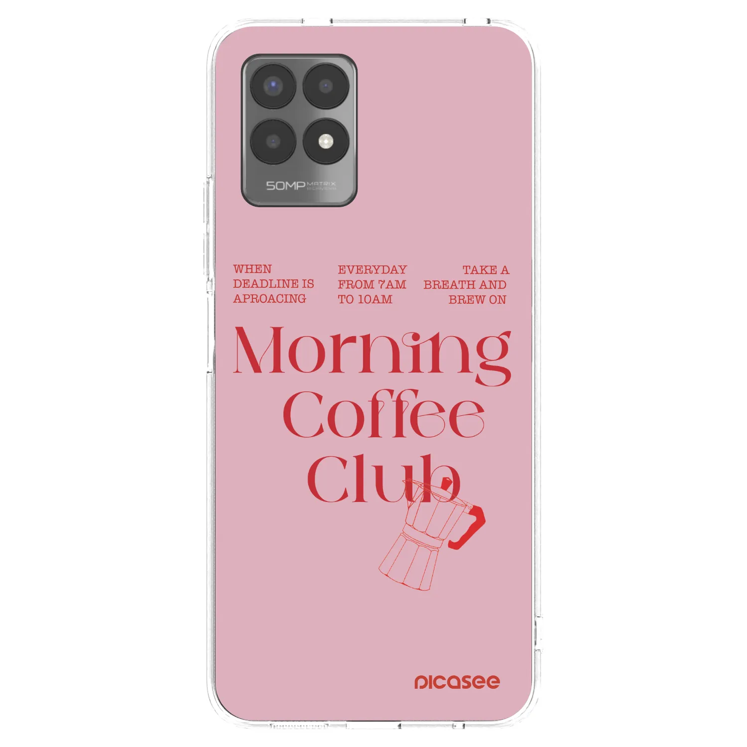 Picasee husă transparentă din silicon pentru Realme 8i - Morning