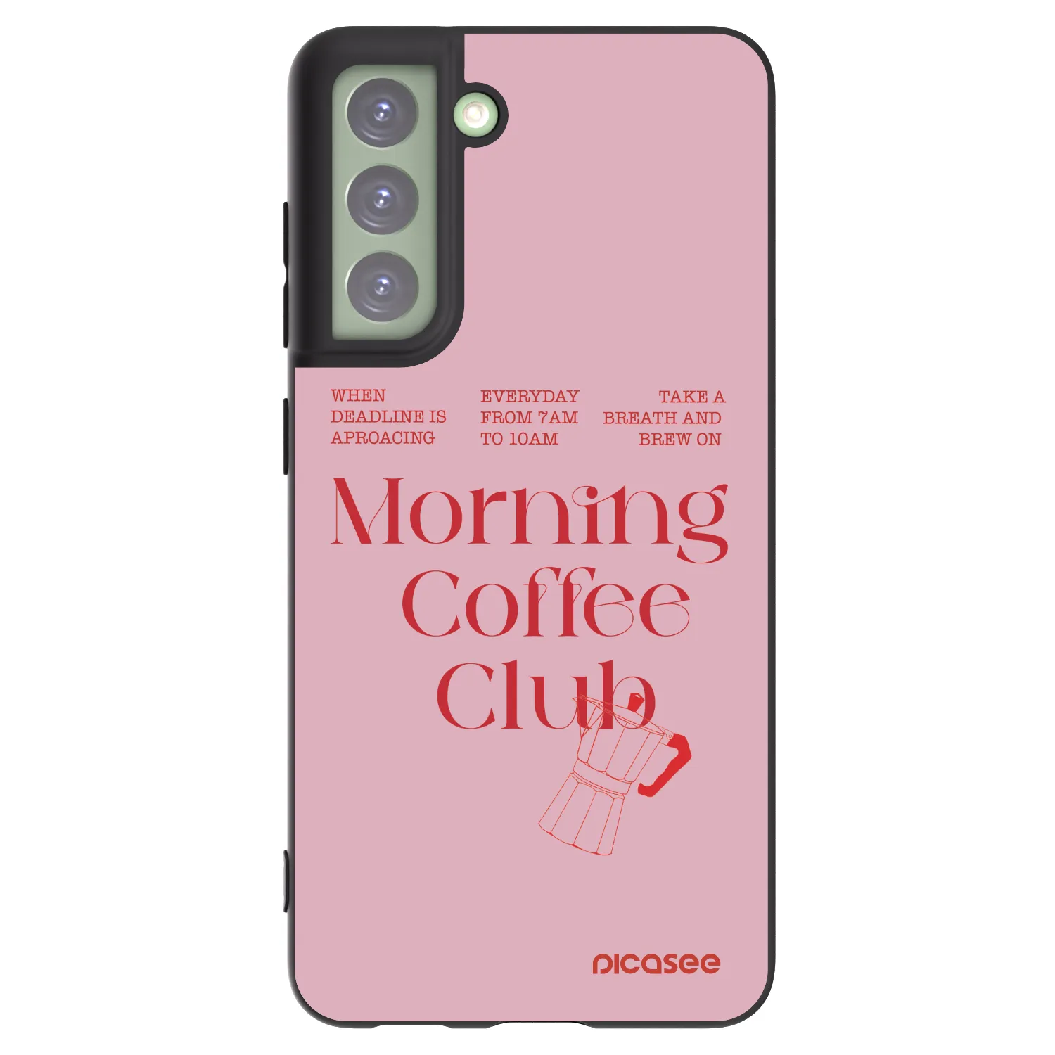Picasee husă neagră din silicon pentru Samsung Galaxy S21 FE 5G - Morning