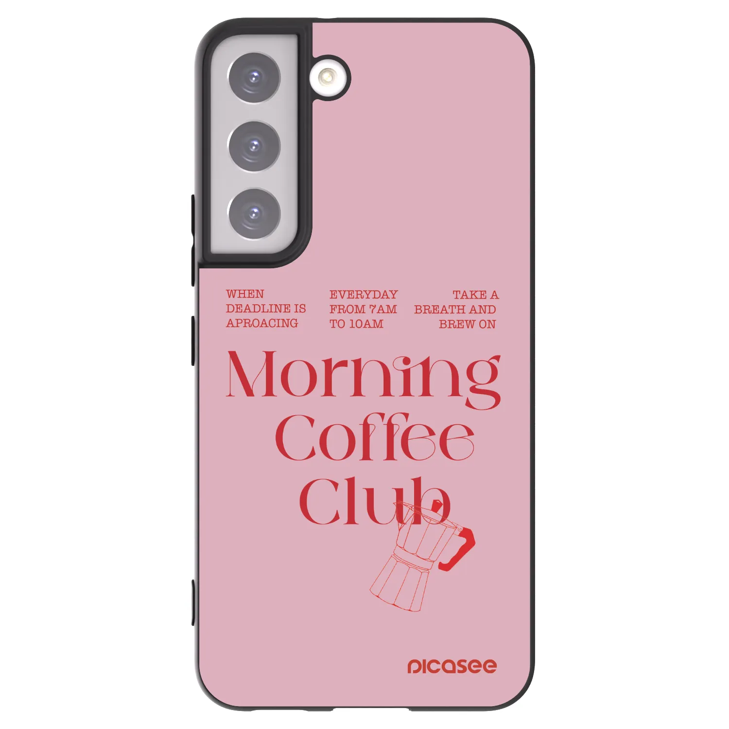 Picasee husă neagră din silicon pentru Samsung Galaxy S22 5G - Morning