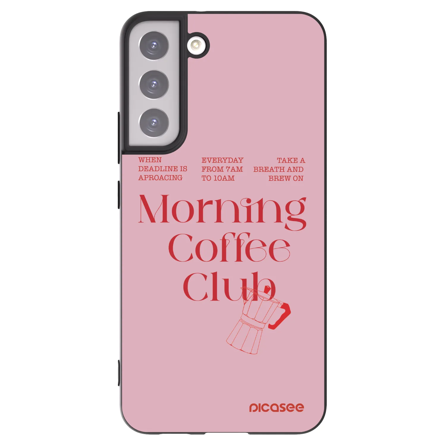 Picasee husă neagră din silicon pentru Samsung Galaxy S22+ 5G - Morning
