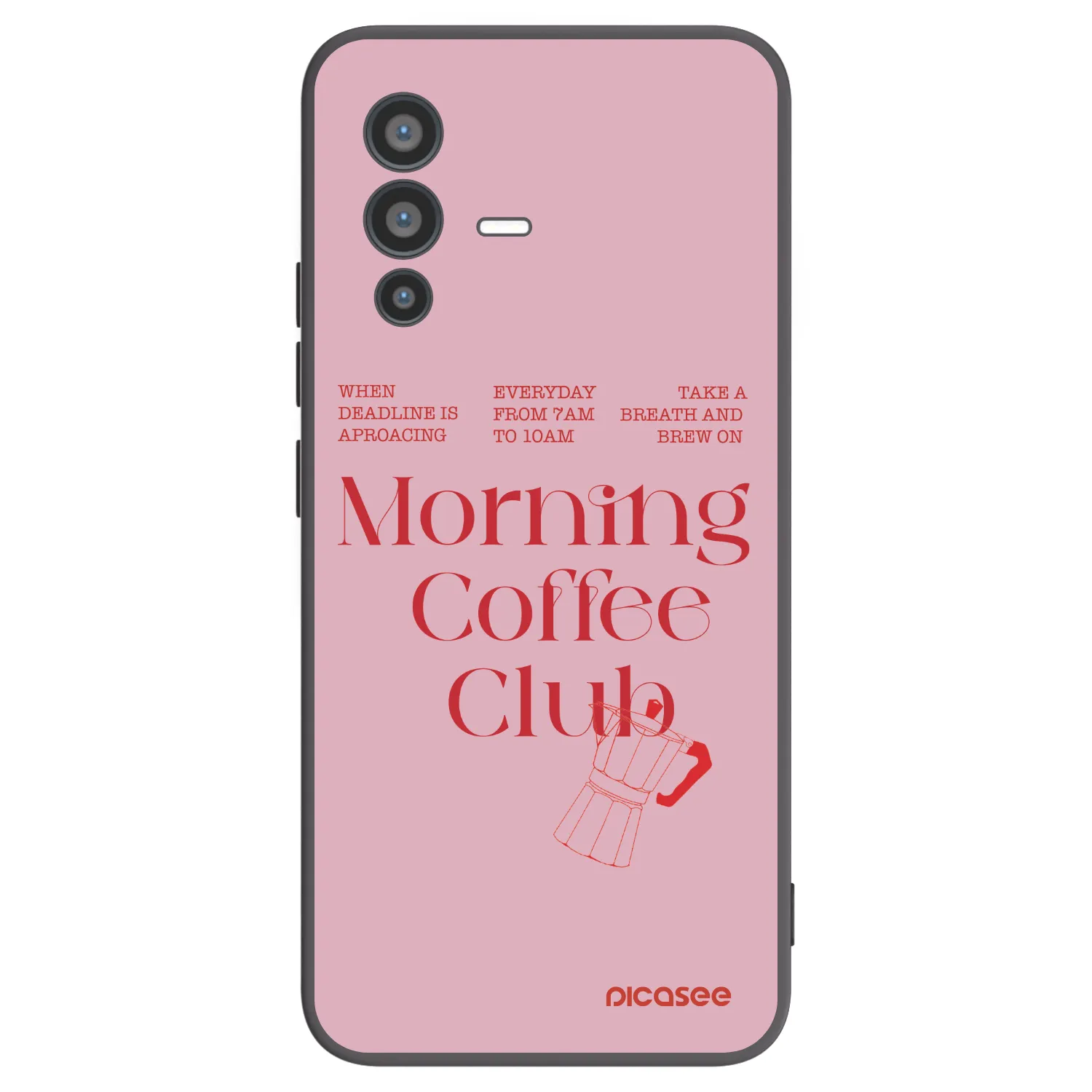 Picasee husă neagră din silicon pentru Vivo V23 5G - Morning