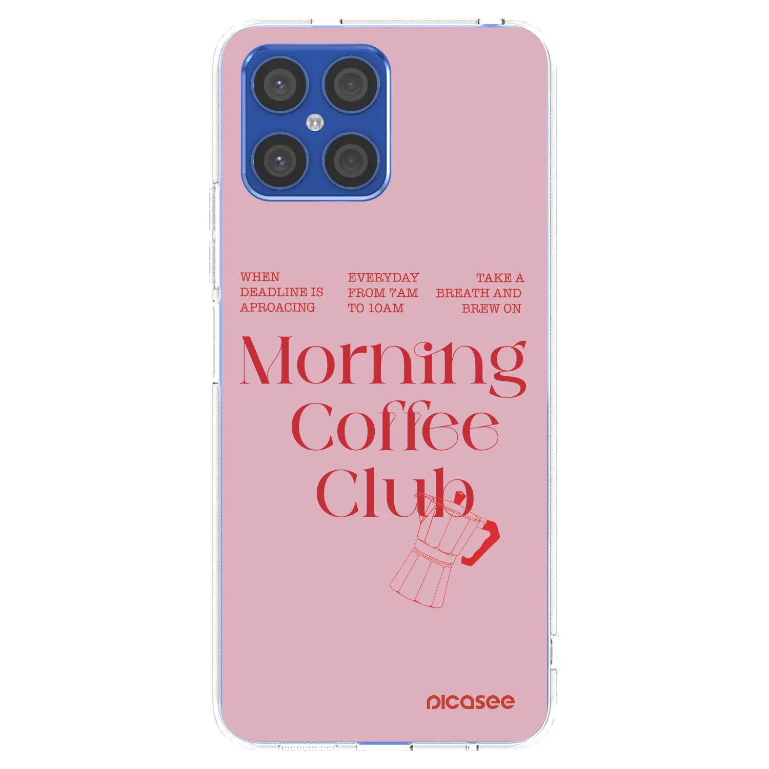 Picasee husă transparentă din silicon pentru Honor X8 4G - Morning