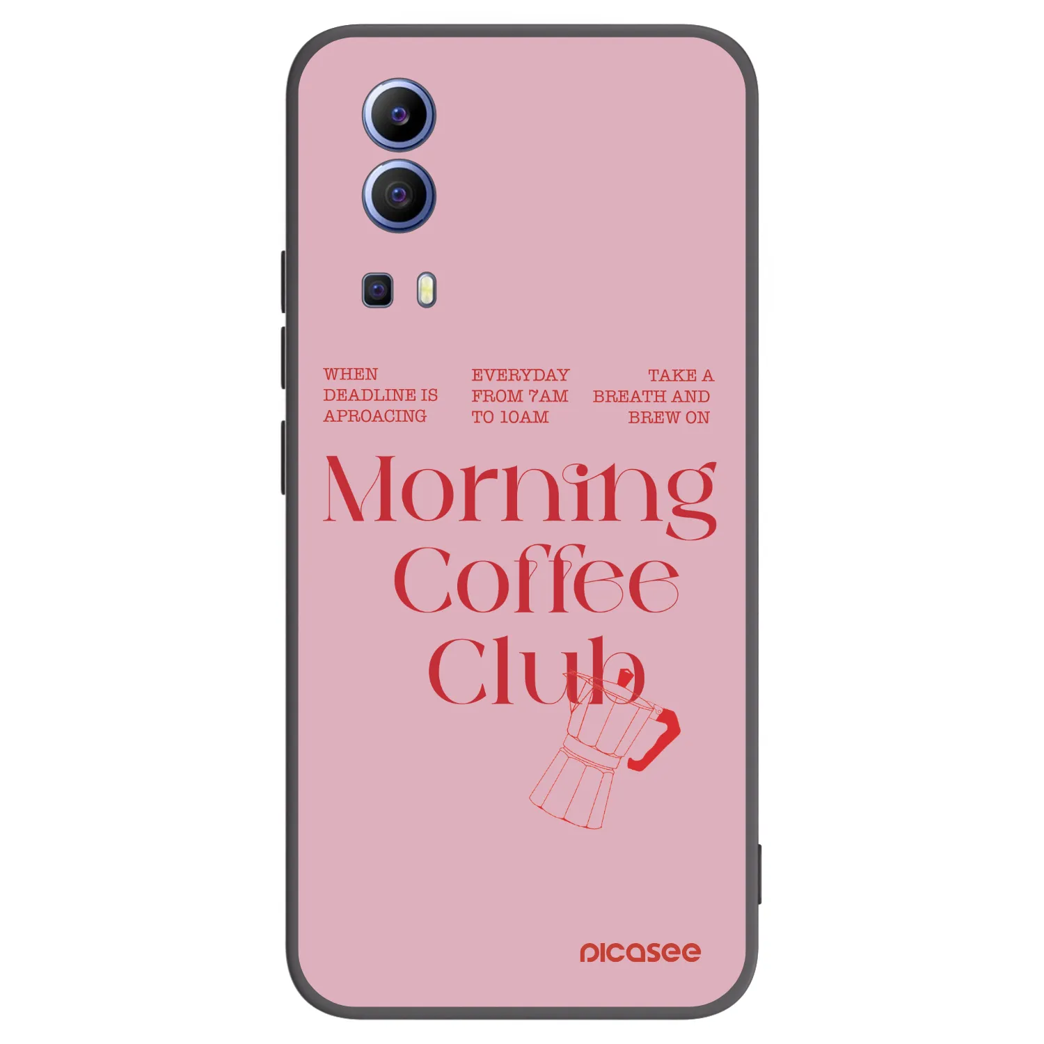 Picasee husă neagră din silicon pentru Vivo Y52 5G - Morning