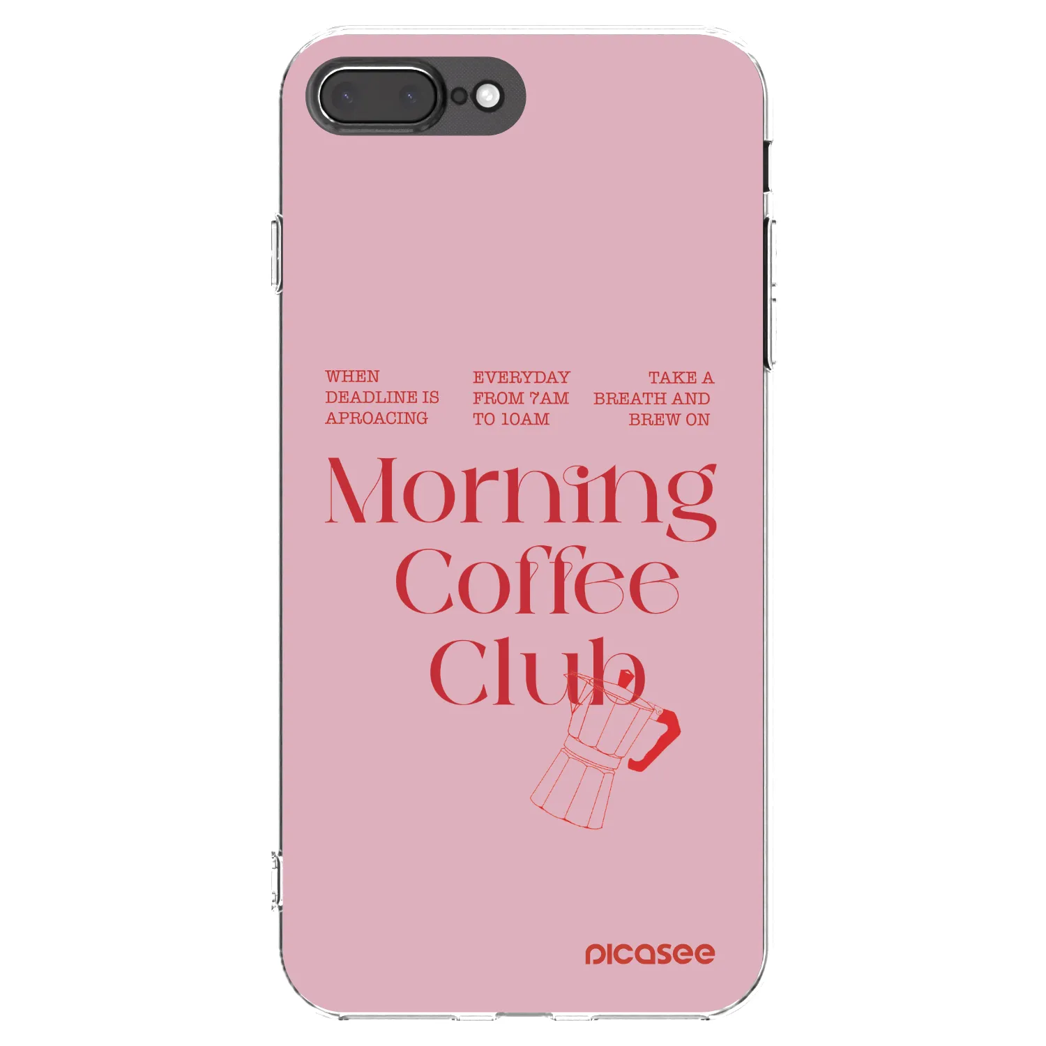 Picasee husă transparentă din silicon pentru Apple iPhone 8 Plus - Morning