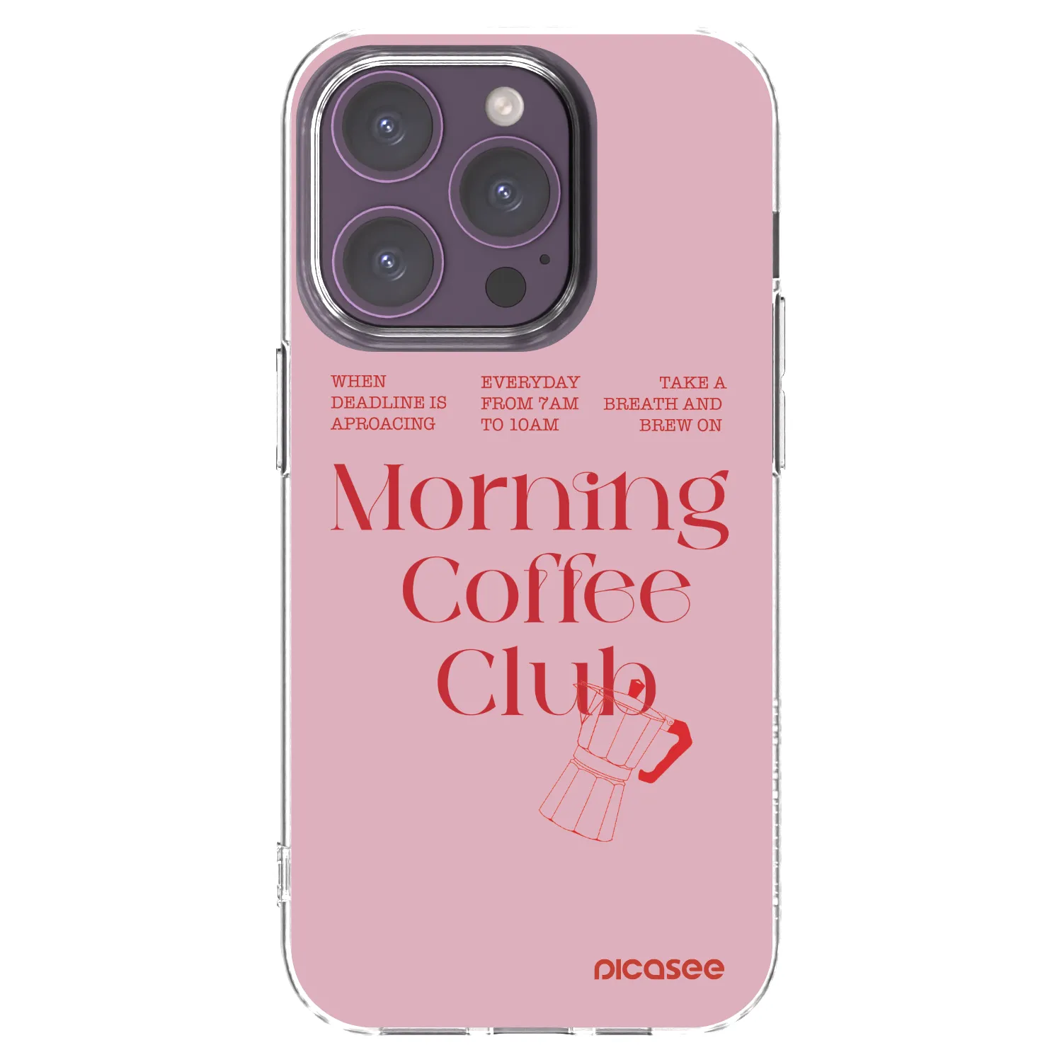 Picasee husă transparentă din silicon pentru Apple iPhone 14 Pro - Morning