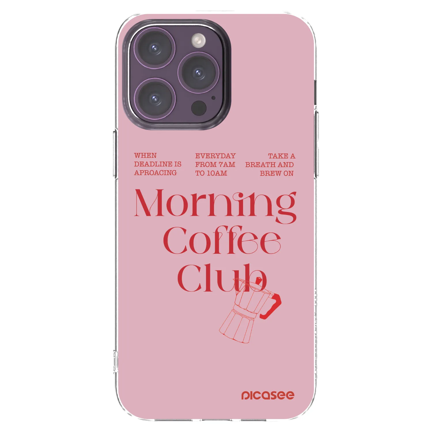 Picasee husă transparentă din silicon pentru Apple iPhone 14 Pro Max - Morning