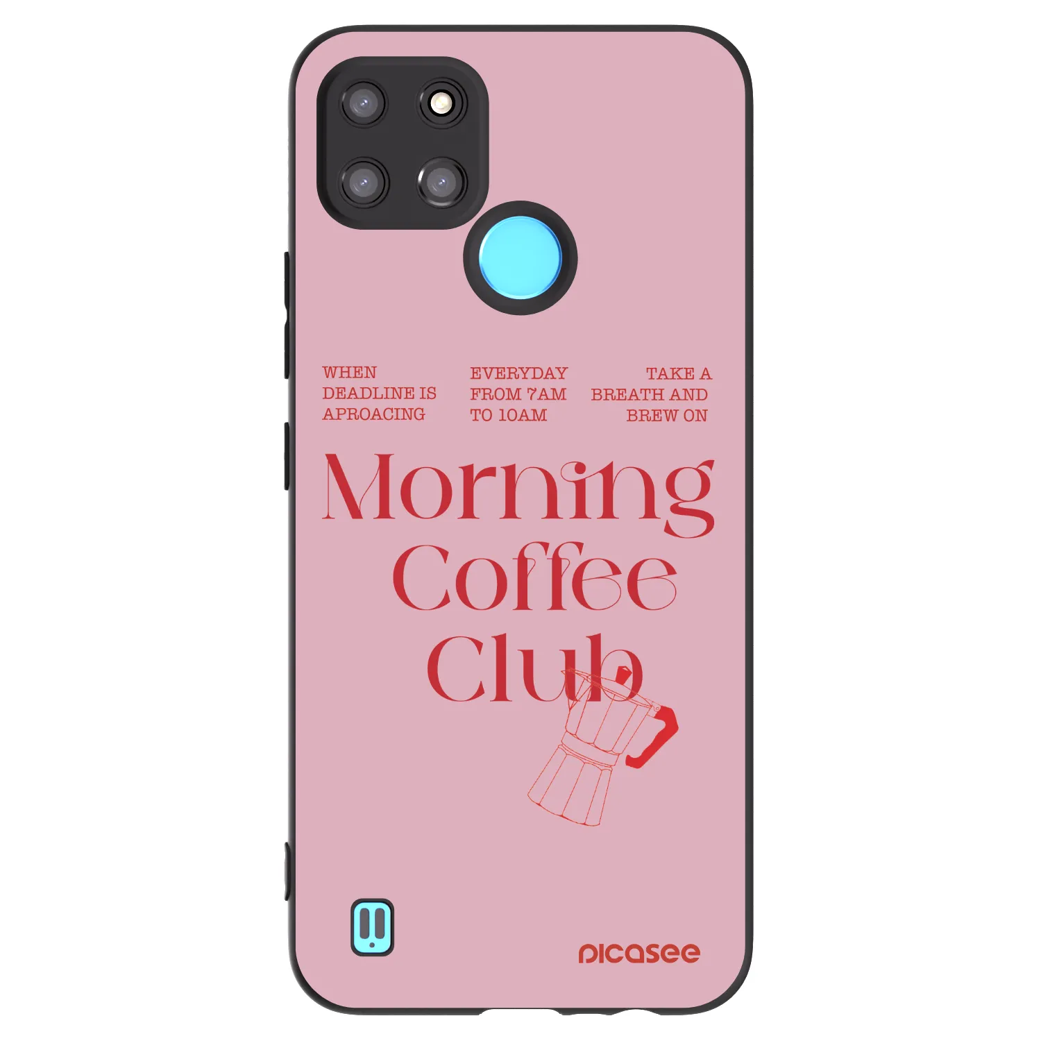 Picasee husă neagră din silicon pentru Realme C21Y - Morning