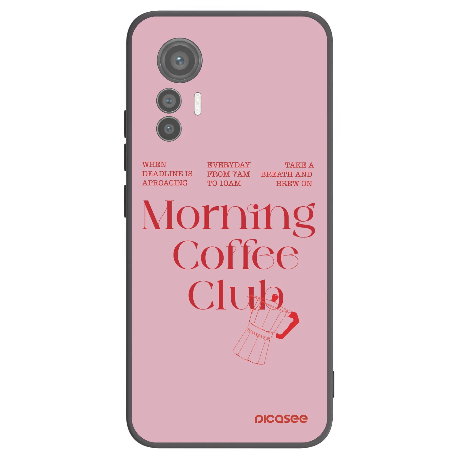 Picasee husă neagră din silicon pentru Xiaomi 12 Lite - Morning
