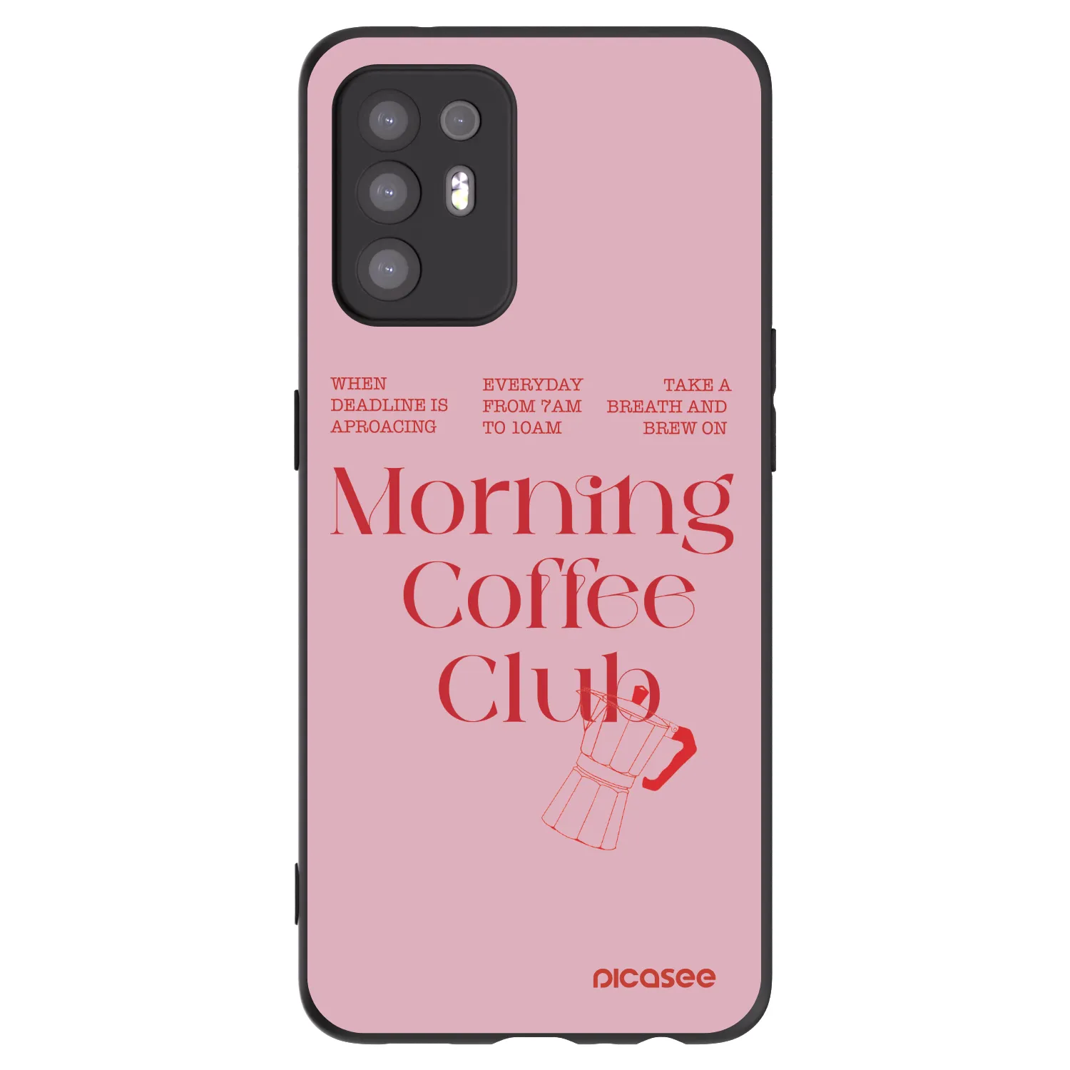 Picasee husă neagră din silicon pentru OPPO A94 5G - Morning
