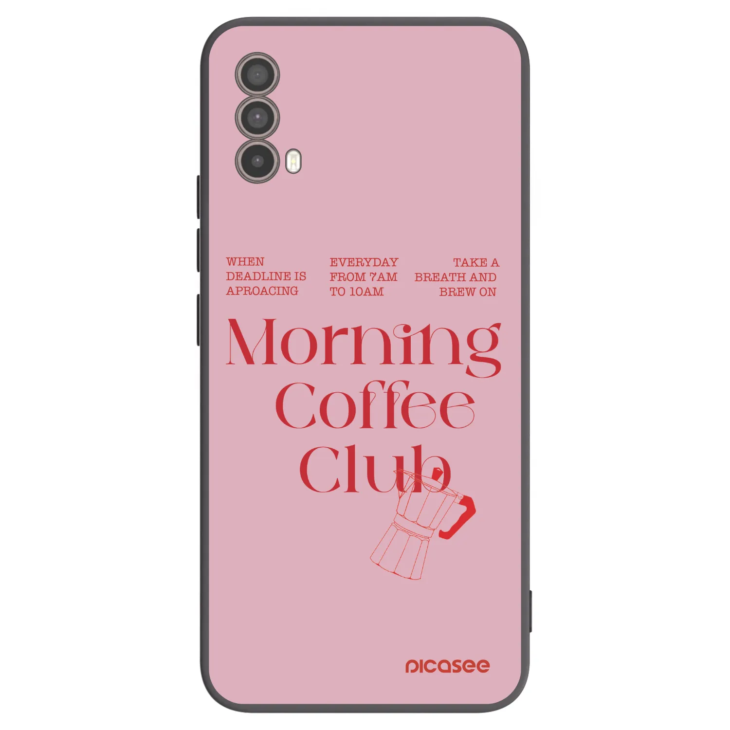 Picasee husă neagră din silicon pentru Motorola Moto E40 - Morning