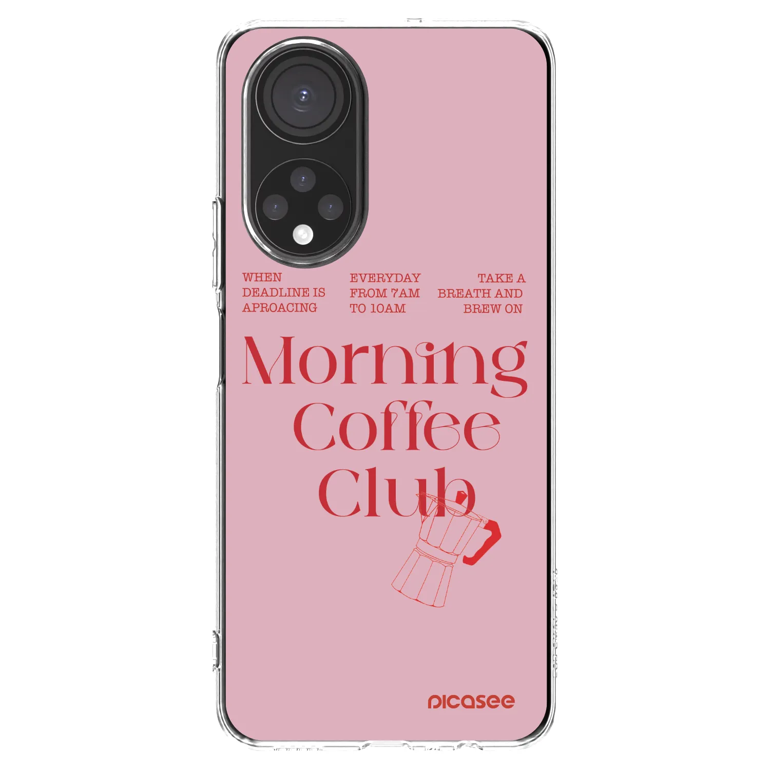 Picasee husă transparentă din silicon pentru Honor X7 - Morning